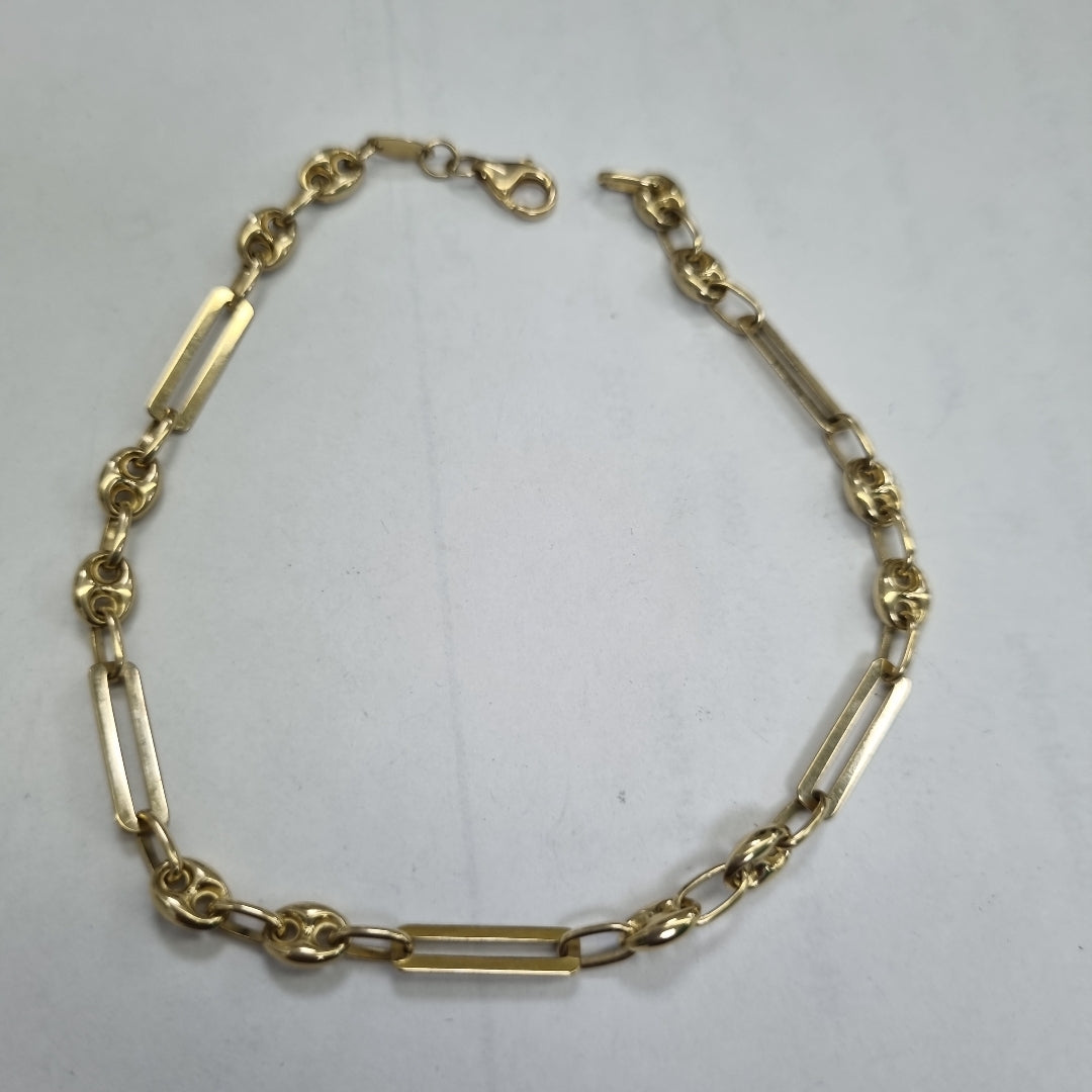 PULSERAS CABALLERO ORO 14K 4.5 (NUEVO)