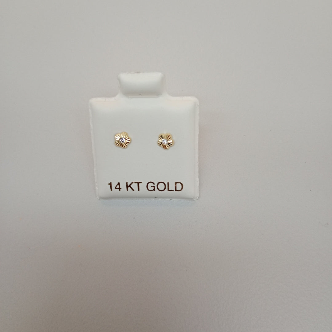 BROQUELES ORO 14K 1 (NUEVO)