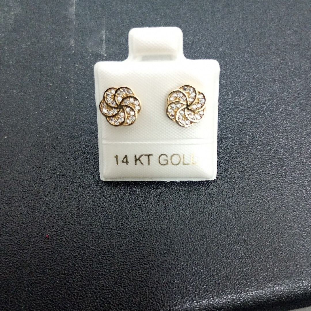 BROQUELES ORO 14K 1.6 (NUEVO)