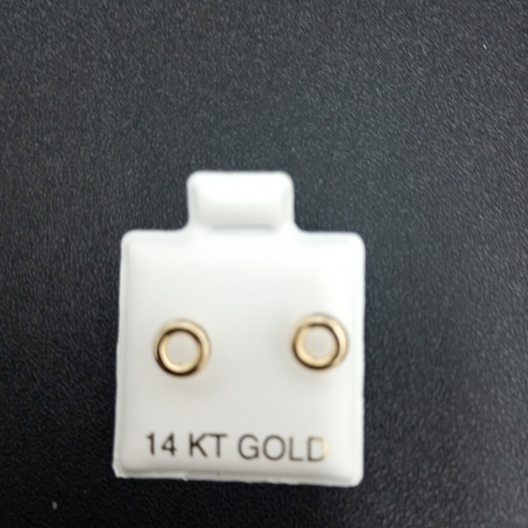 BROQUELES ORO 14K 1 (NUEVO)