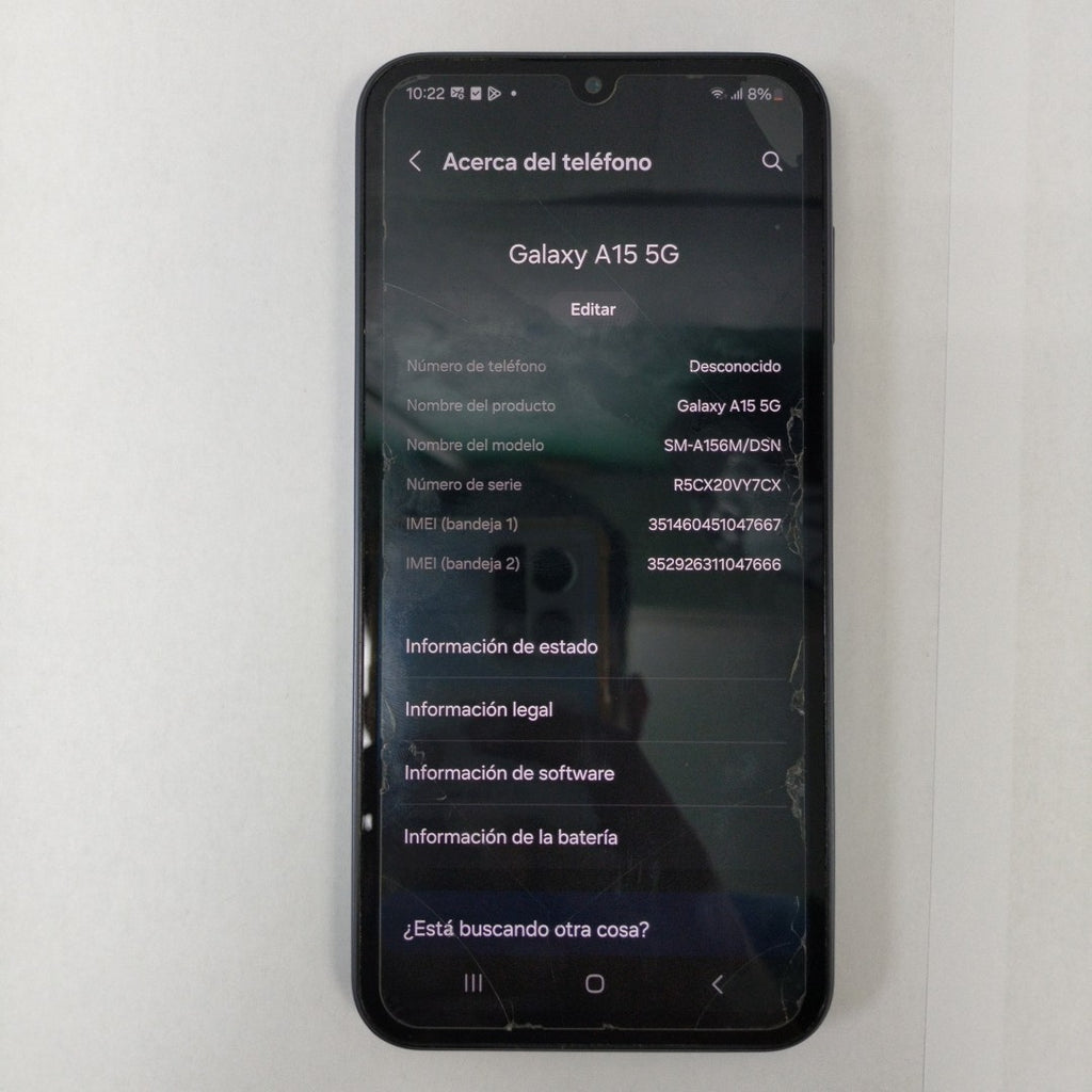 CELULAR SAMSUNG GALAXY A15 5G SM-A156M/N (2023) 128 GB 4 GB RAM (SEMINUEVO)