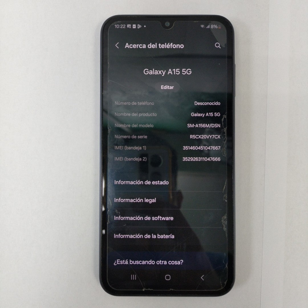 CELULAR SAMSUNG GALAXY A15 5G SM-A156M/N (2023) 128 GB 4 GB RAM (SEMINUEVO)