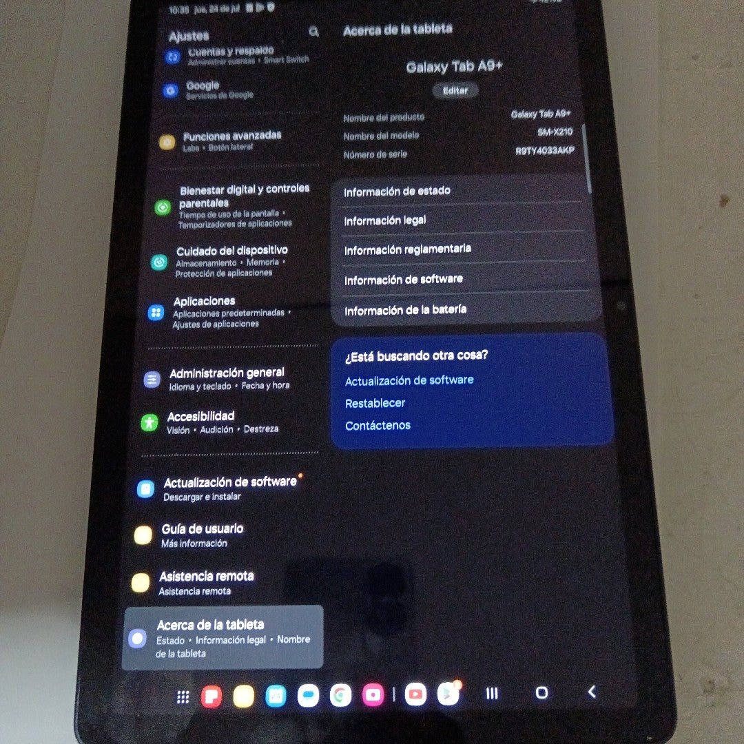 TABLETA SAMSUNG GALAXY TAB A9+ SM-X210 (2023) 64 GB 4 GB RAM (SEMINUEVO)
