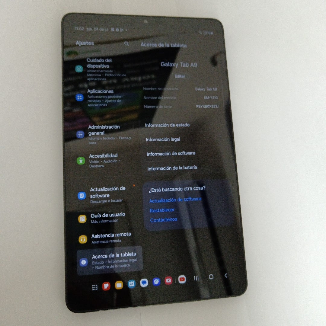 TABLETA SAMSUNG GALAXY TAB A9 SM-X110 (2023) 64 GB 4 GB RAM (SEMINUEVO)