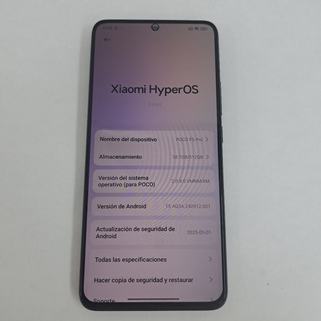 CELULAR XIAOMI POCO F5 PRO 23013PC75G (2023) 512 GB 12 GB RAM (SEMINUEVO)