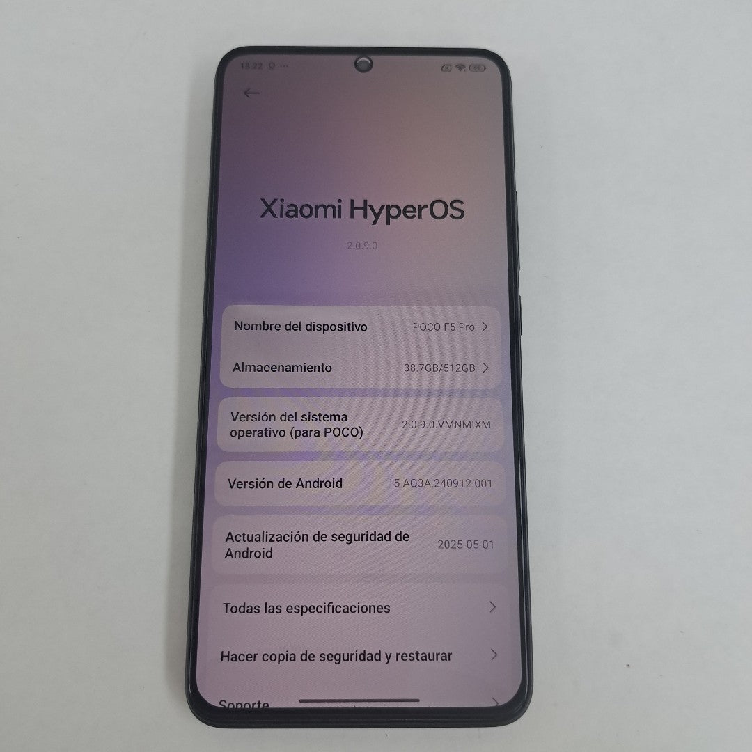 CELULAR XIAOMI POCO F5 PRO 23013PC75G (2023) 512 GB 12 GB RAM (SEMINUEVO)