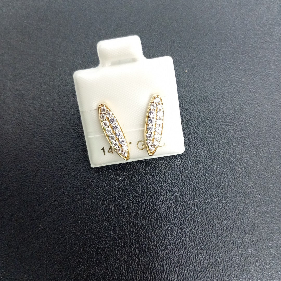 BROQUELES ORO 14K 1.8 (NUEVO)