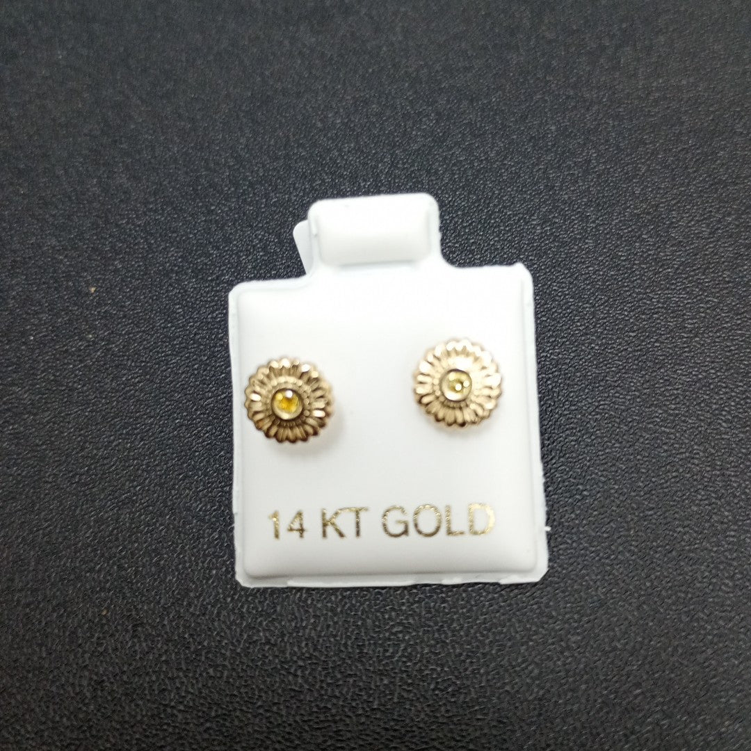 BROQUELES ORO 14K 1 (NUEVO)