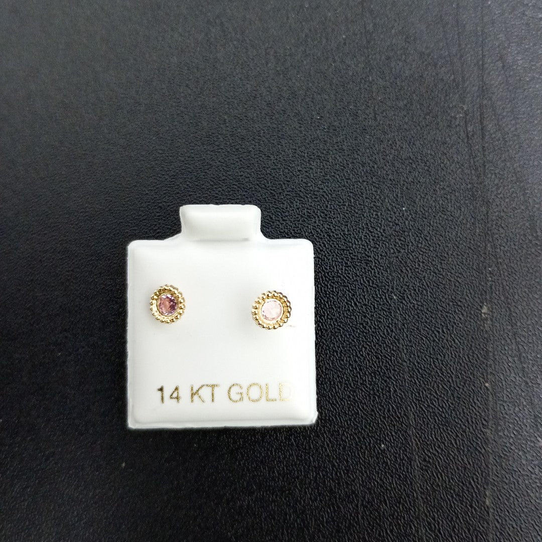 BROQUELES ORO 14K 1 (NUEVO)
