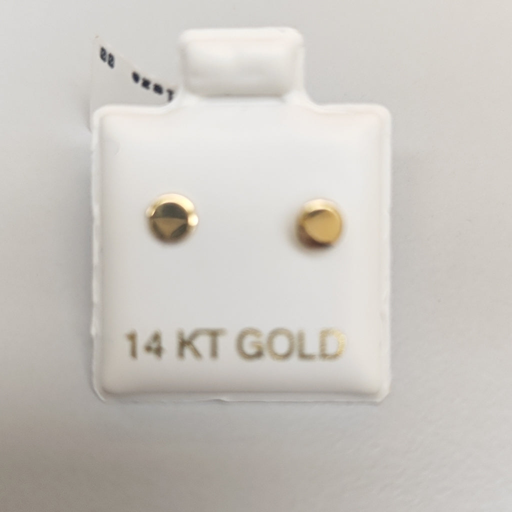 BROQUELES ORO 14K 1 (NUEVO)