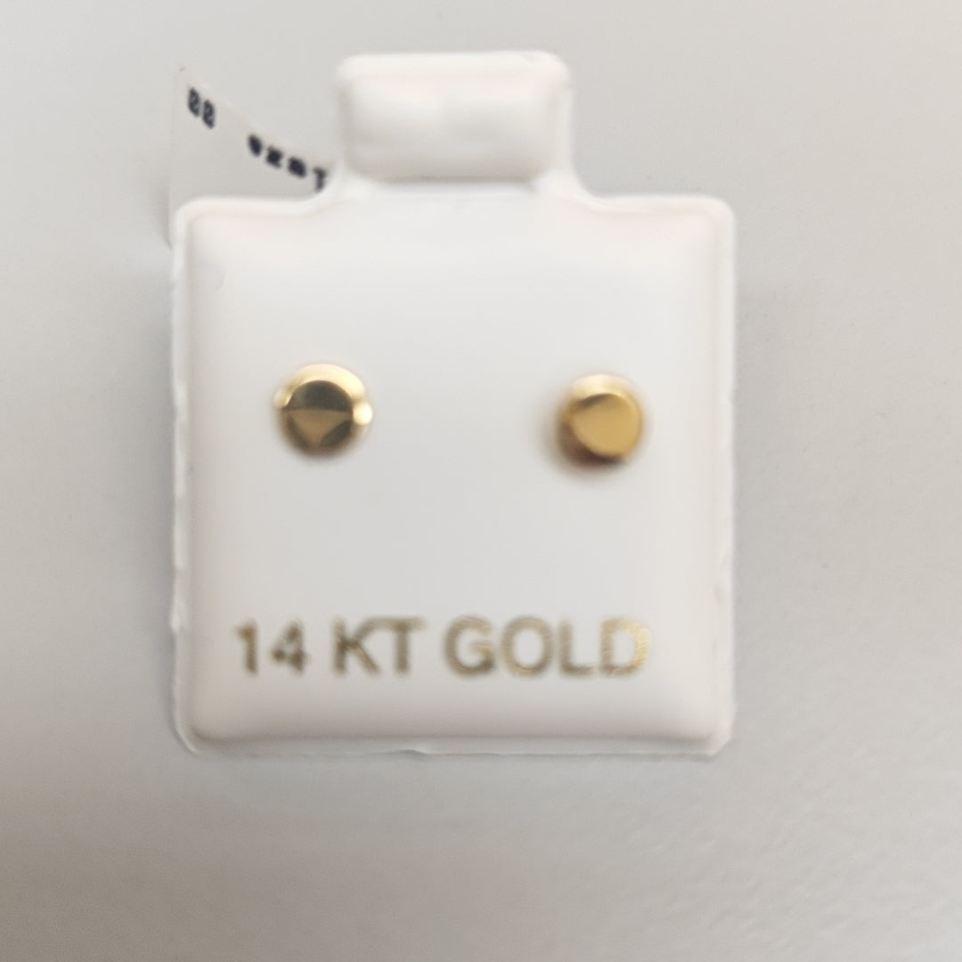BROQUELES ORO 14K 1 (NUEVO)