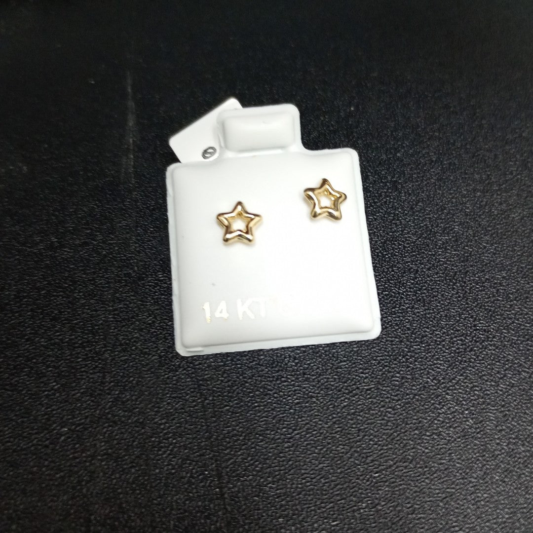 BROQUELES ORO 14K 1 (NUEVO)