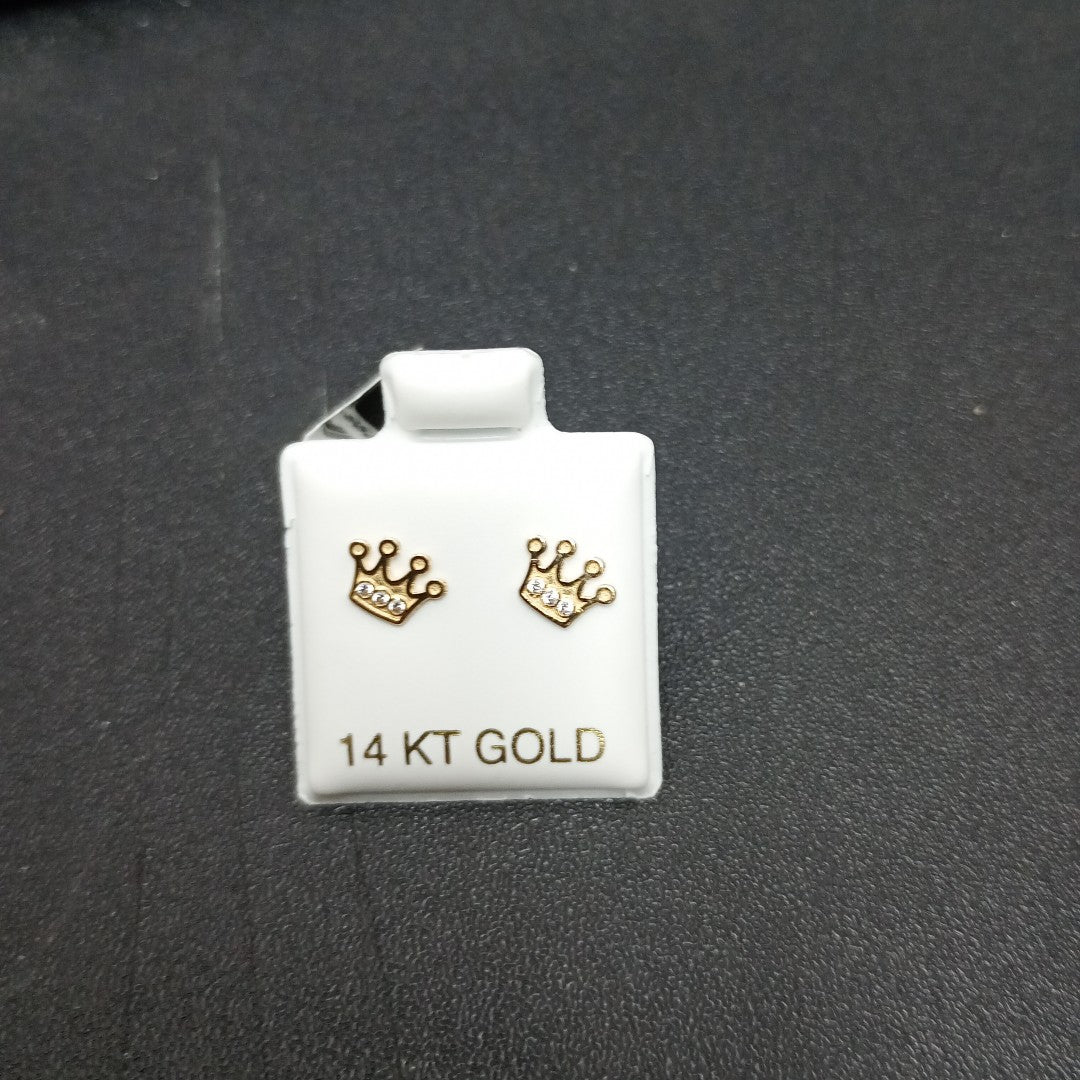 BROQUELES ORO 14K 1 (NUEVO)