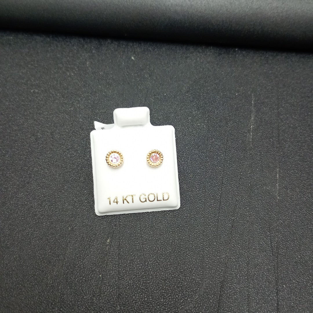BROQUELES ORO 14K 1 (NUEVO)