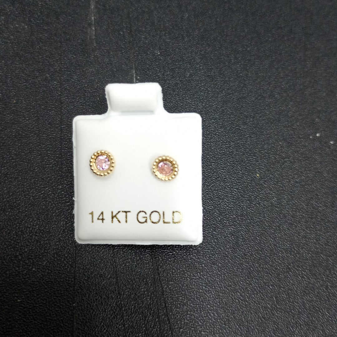 BROQUELES ORO 14K 1 (NUEVO)
