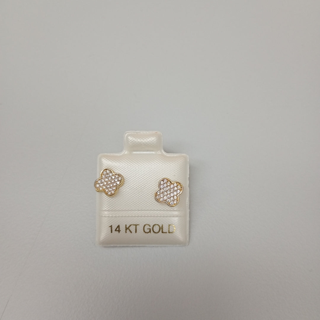 BROQUELES ORO 14K 1 (NUEVO)