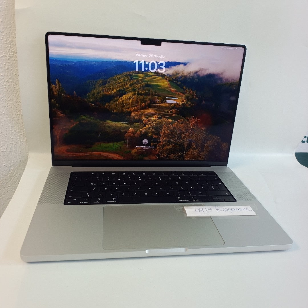 LAPTOP APPLE MACBOOK PRO 16" 2021 3.2 A2485 (10 CPU / 16 GPU) 1 TB SSD 16 GB RAM (SEMINUEVO)