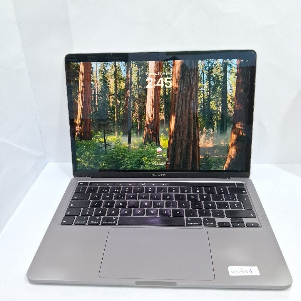 LAPTOP APPLE MACBOOK PRO 13" 2020 1.4 A2289 512 GB SSD 8 GB RAM (SEMINUEVO)