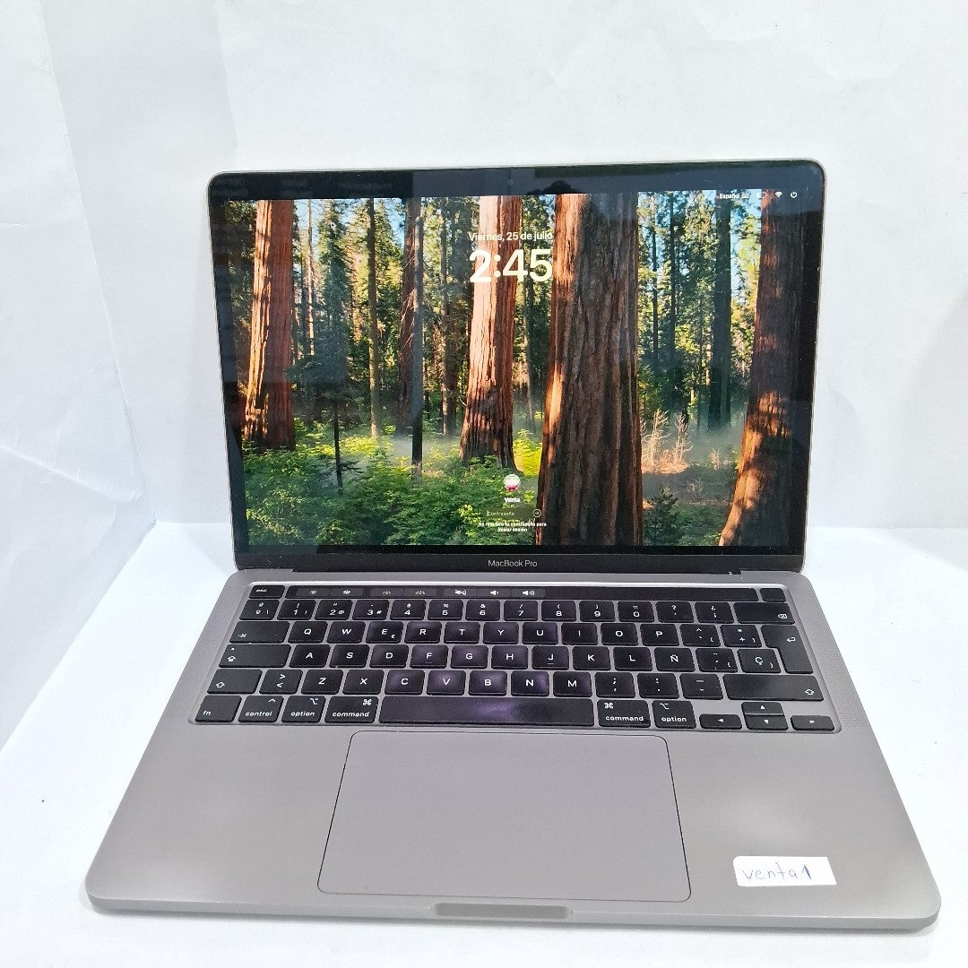LAPTOP APPLE MACBOOK PRO 13" 2020 1.4 A2289 512 GB SSD 8 GB RAM (SEMINUEVO)