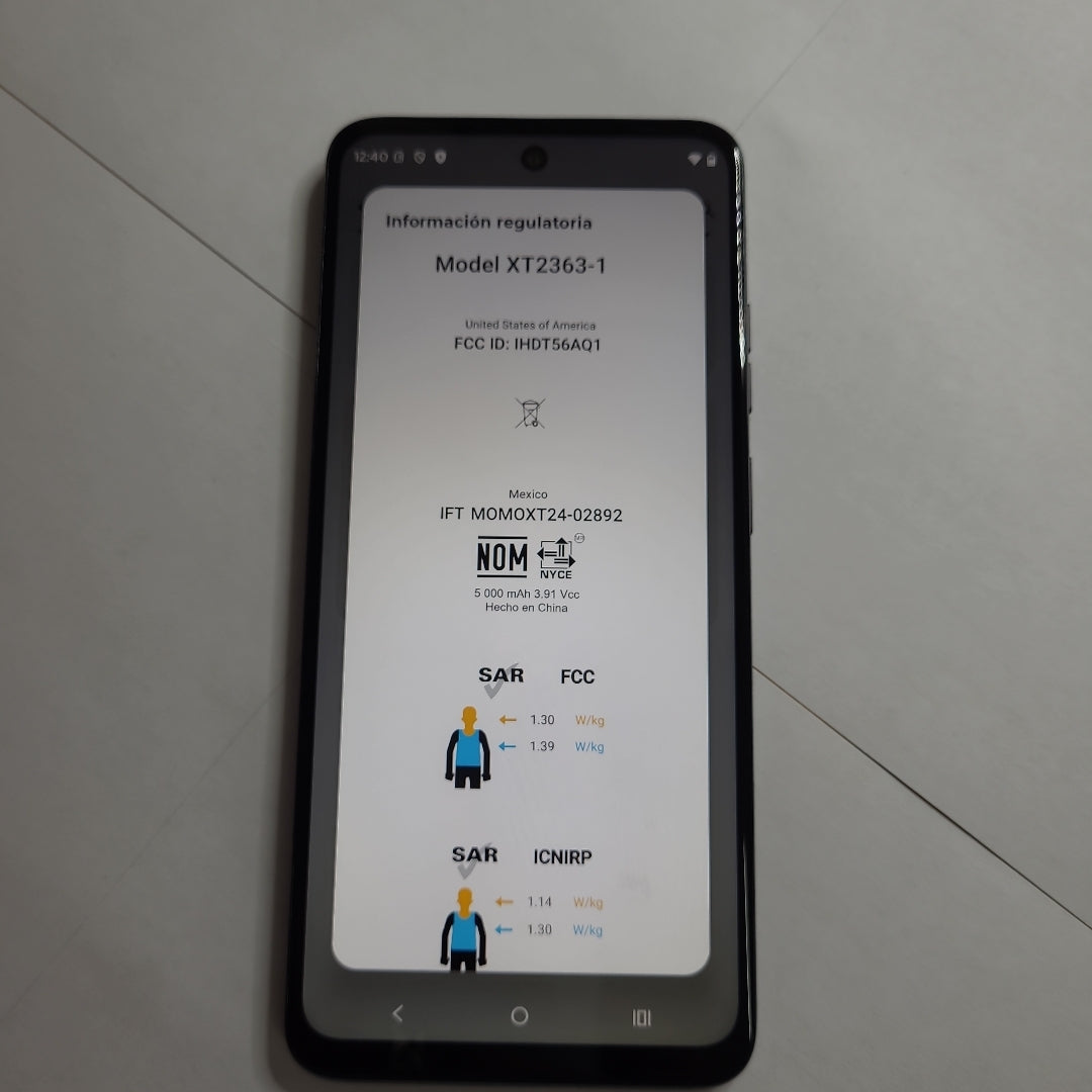 CELULAR MOTOROLA MOTO G34 5G XT2363-1 256 GB 8 GB RAM (SEMINUEVO)