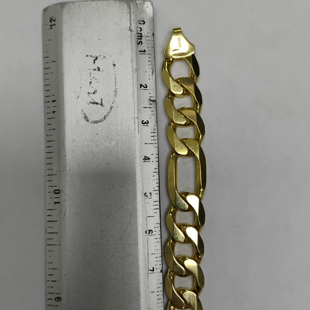 PULSERAS CABALLERO CARTIER 3*1 AMARILLA ORO 14K 33.9 (NUEVO)