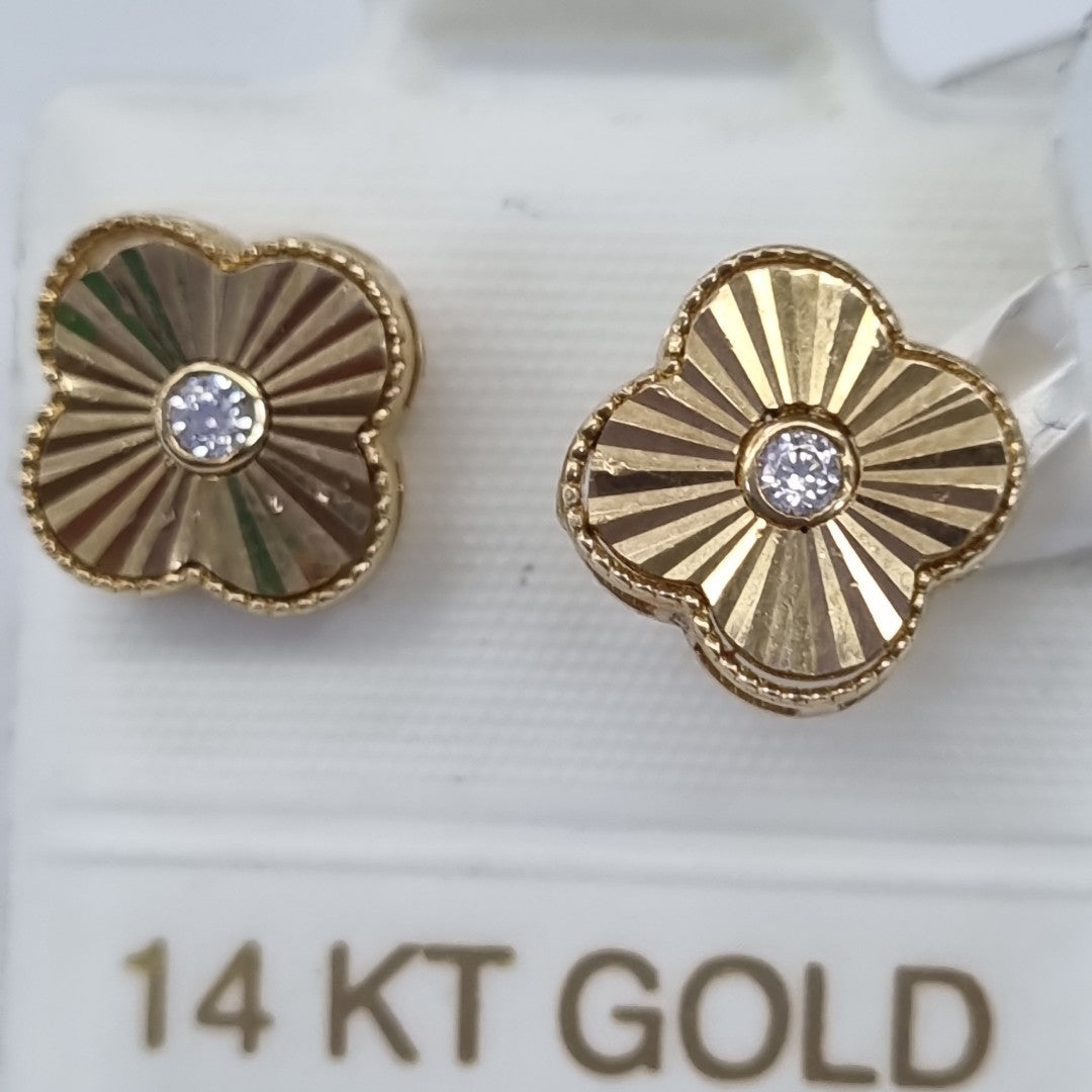 BROQUELES ORO 14K 1.5 (NUEVO)