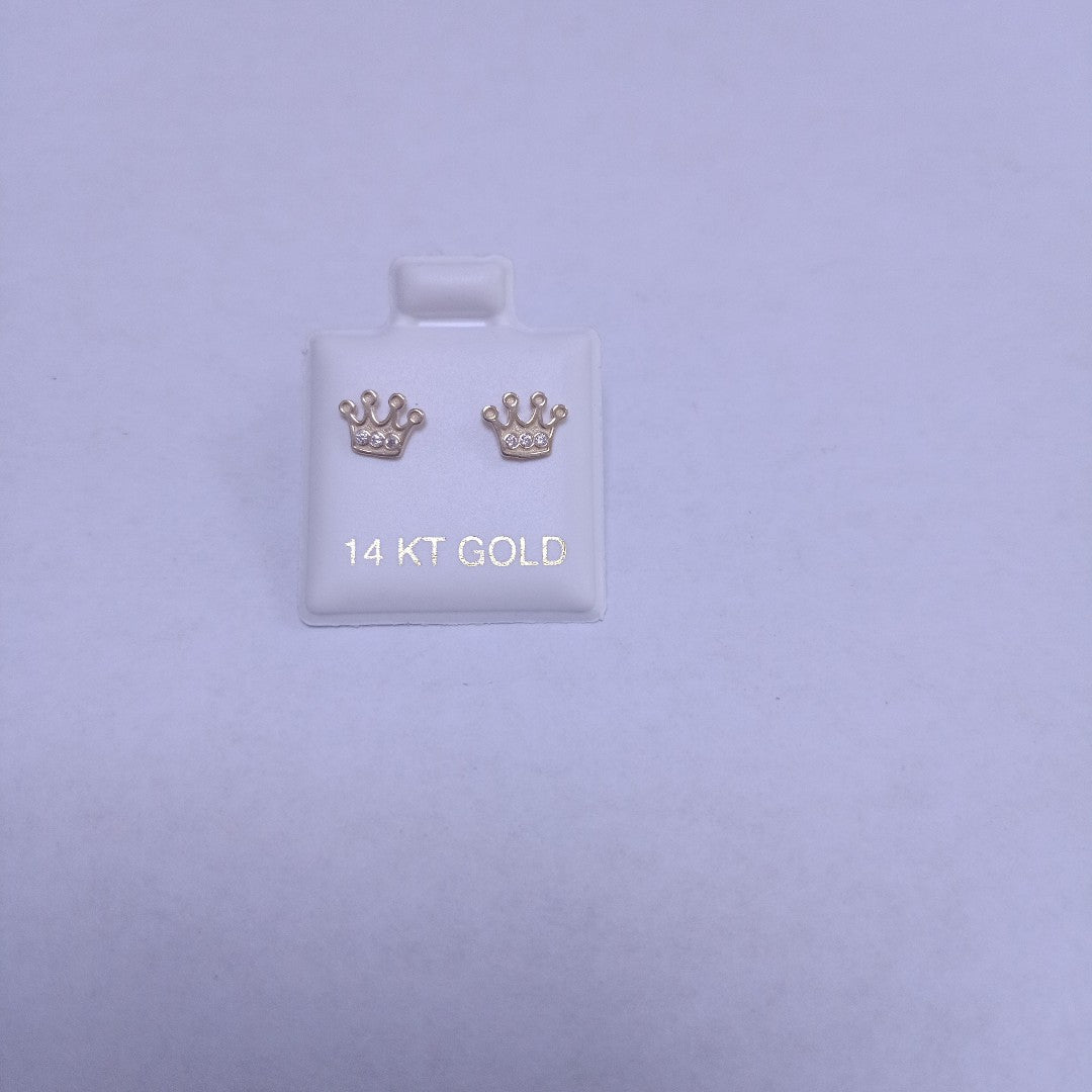 BROQUELES ORO 14K 1 (NUEVO)