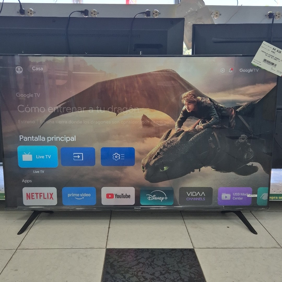 PANTALLA HISENSE 50A65K (2023) 50" LED 4K (SEMINUEVO)