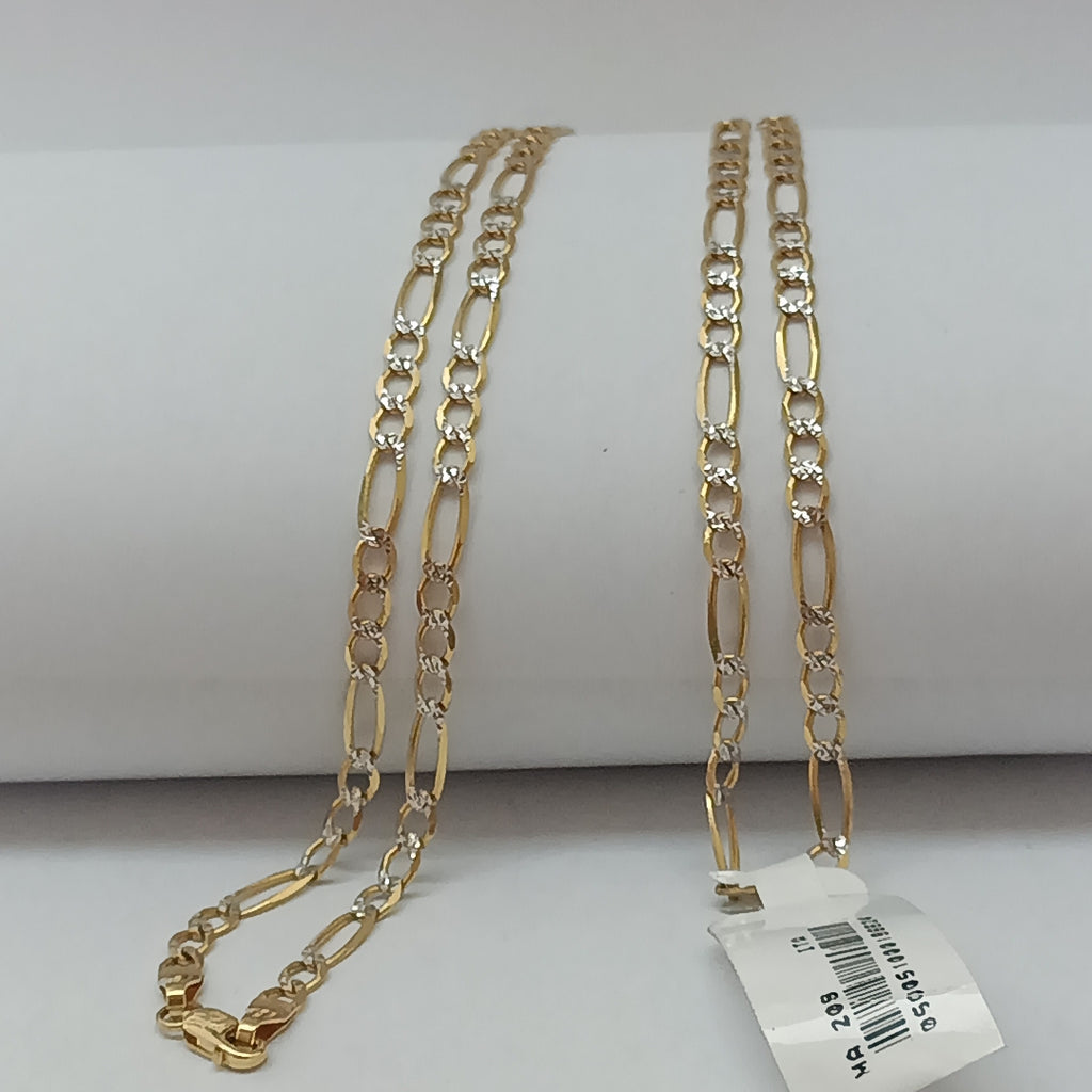 CADENAS CARTIER 3*1 DIAMANTADA ORO 14K 7.4 (NUEVO)