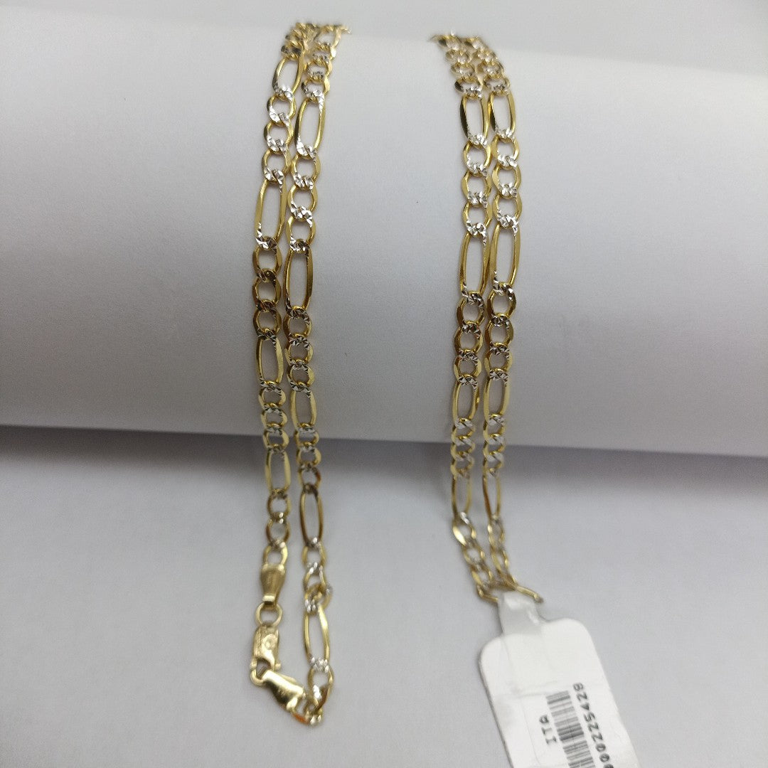 CADENAS CARTIER 3*1 DIAMANTADA ORO 14K 7.4 (NUEVO)