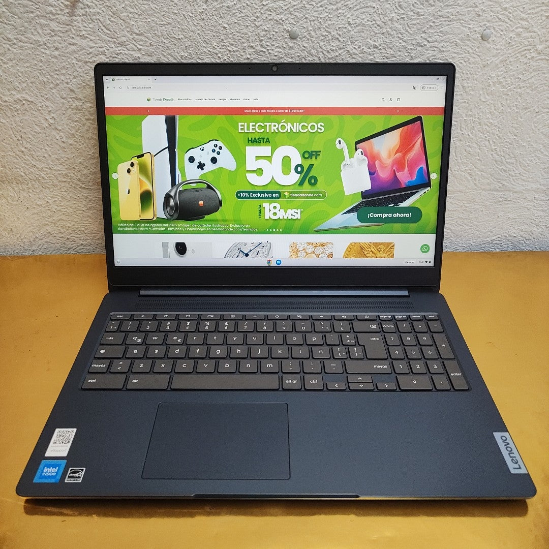 LAPTOP LENOVO IDEAPAD 3 CHROME 15IJL6 (2024) 128 GB EMMC 8 GB RAM (SEMINUEVO)