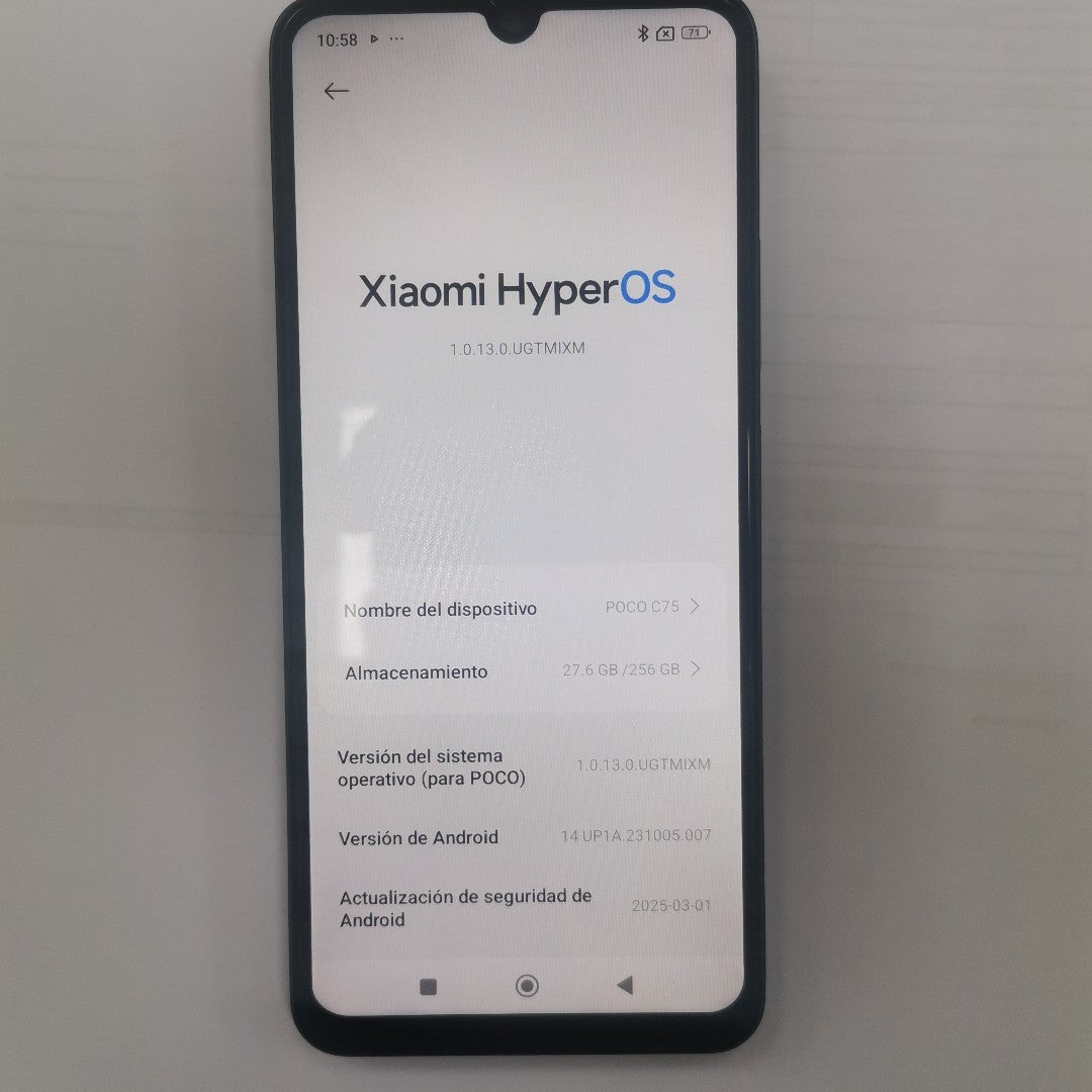 CELULAR XIAOMI POCO C75 2410FPCC5G (2024) 256 GB 8 GB RAM (SEMINUEVO)