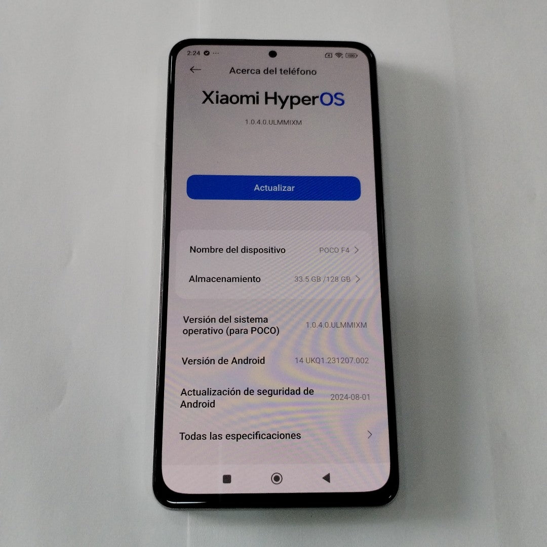 CELULAR XIAOMI POCO F4 22021211RG 128 GB 6 GB RAM (SEMINUEVO)
