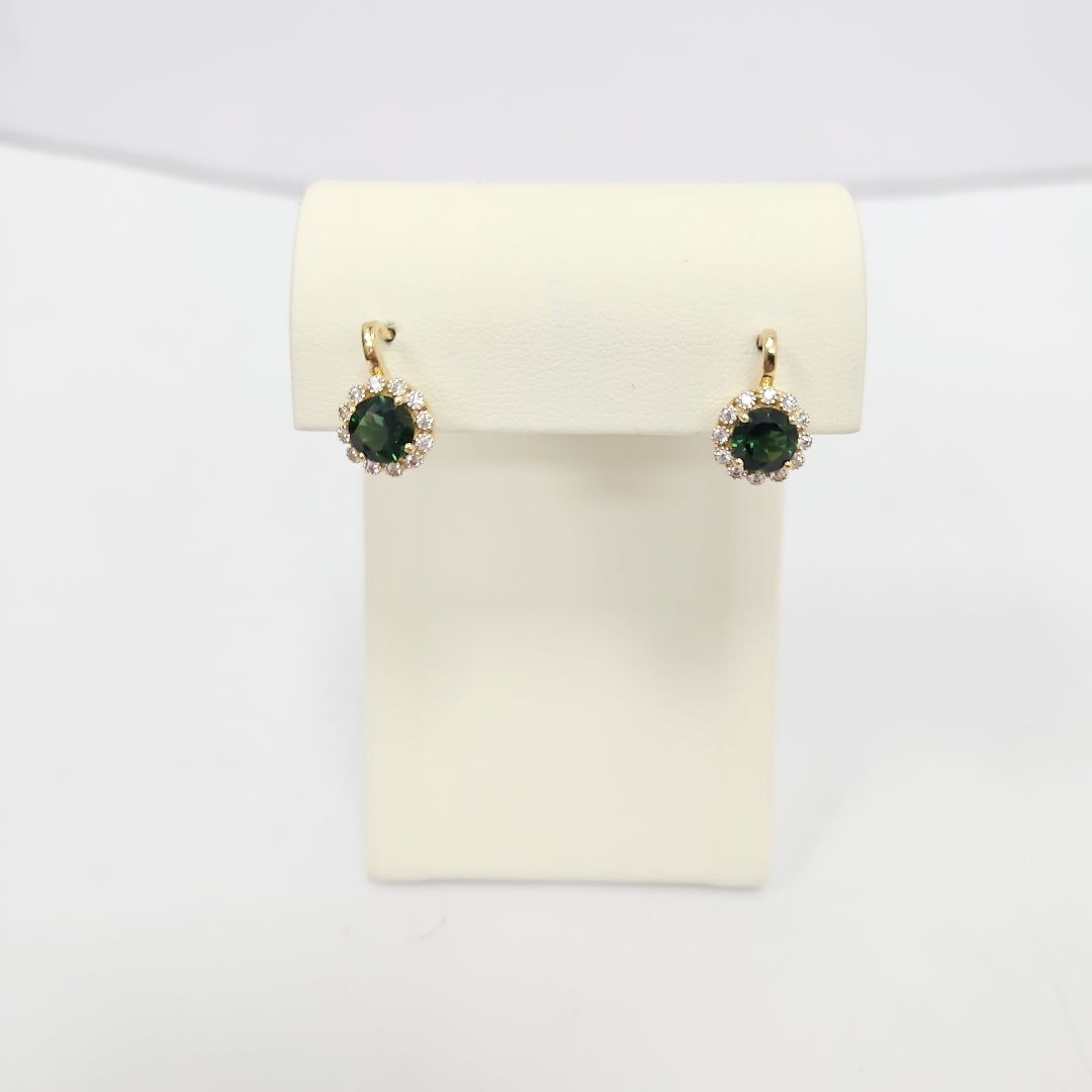 BROQUELES ORO 14K 3.7 (NUEVO)