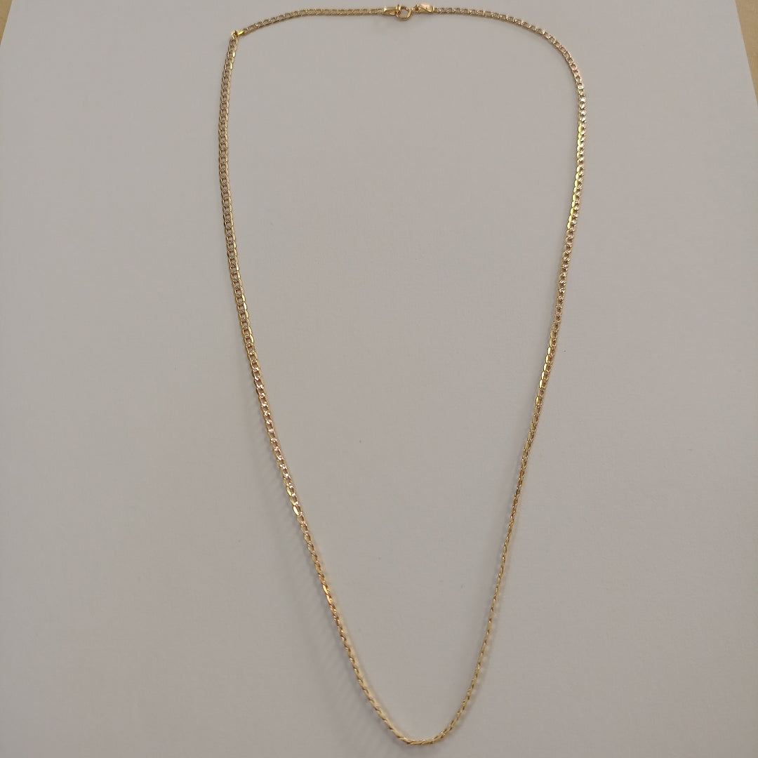 CADENAS BARBADA DIAMANTADA ORO 14K 4.3 (NUEVO)