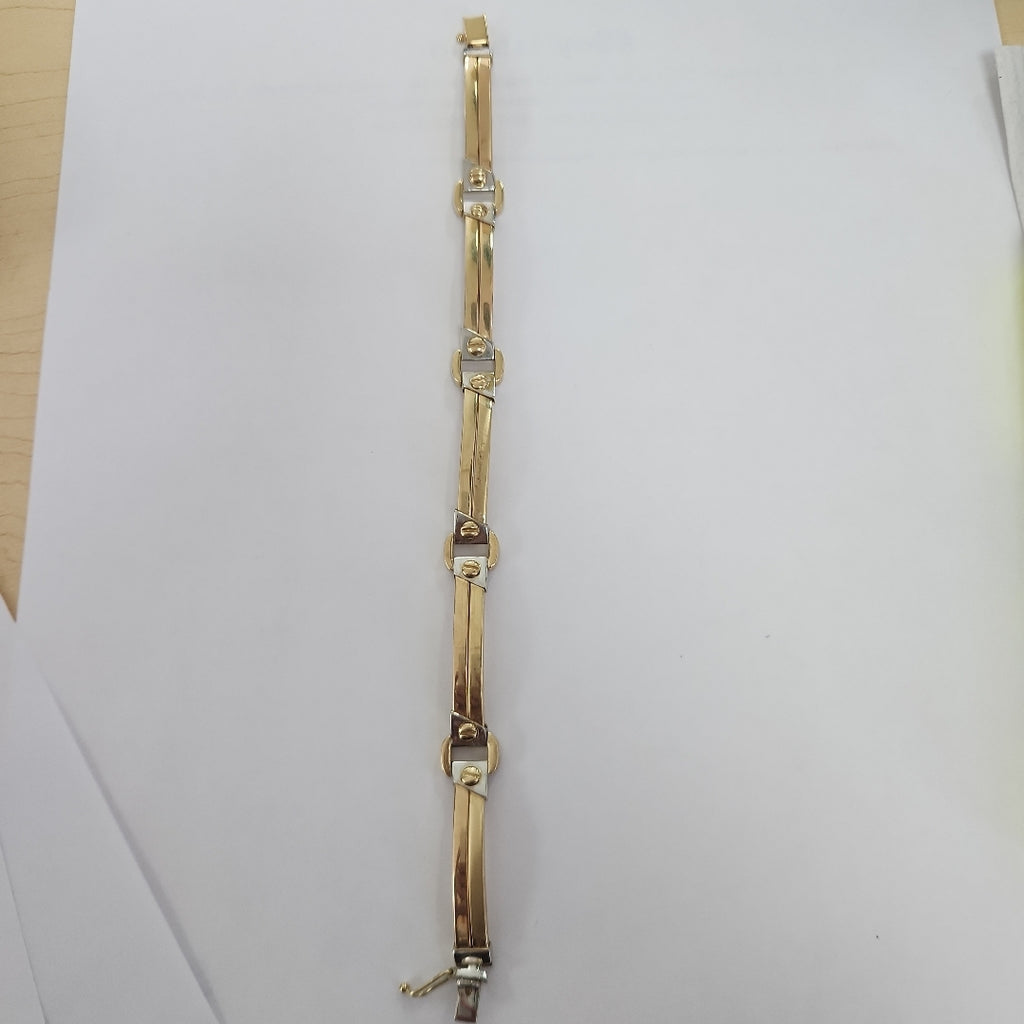 PULSERAS CABALLERO ORO 14K 19.7 (NUEVO)