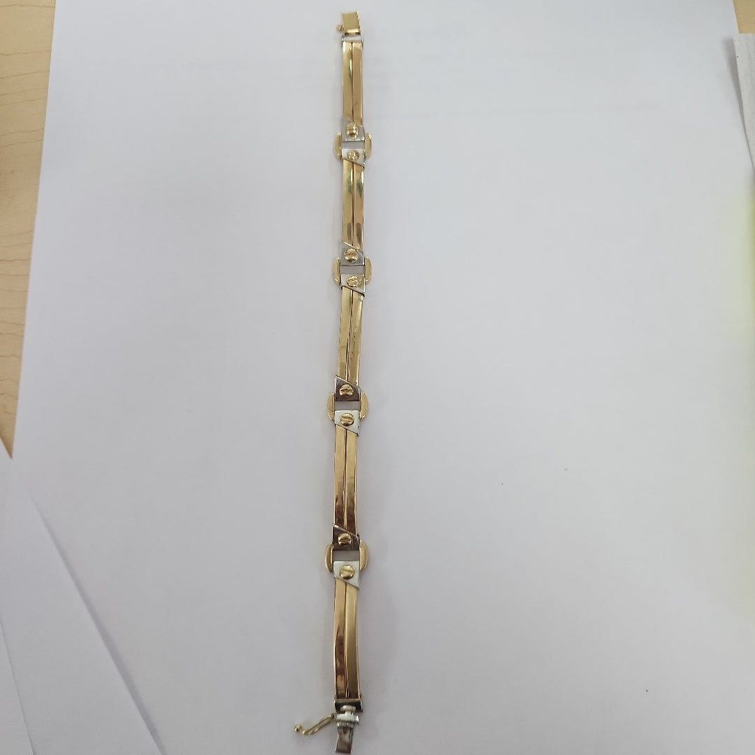 PULSERAS CABALLERO ORO 14K 19.7 (NUEVO)