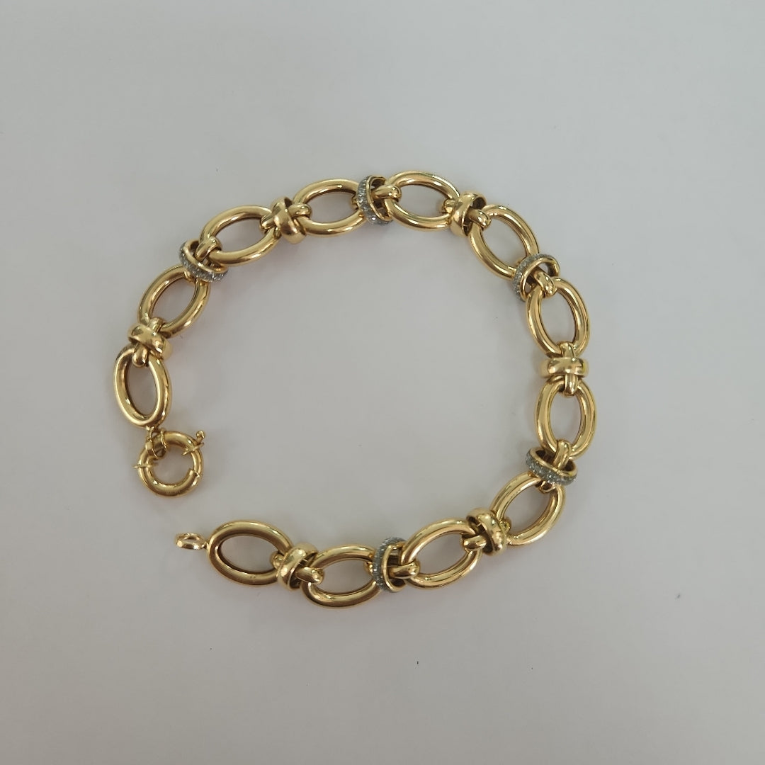 PULSERAS DAMA ORO 14K 9.5 (NUEVO)