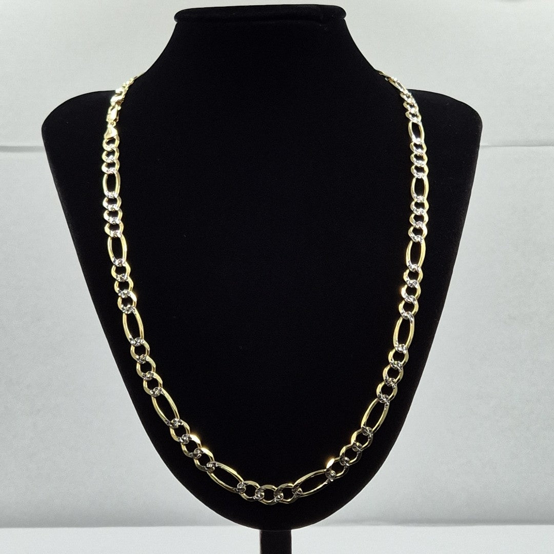 CADENAS CARTIER 3*1 DIAMANTADA ORO 14K 47.6 (NUEVO)