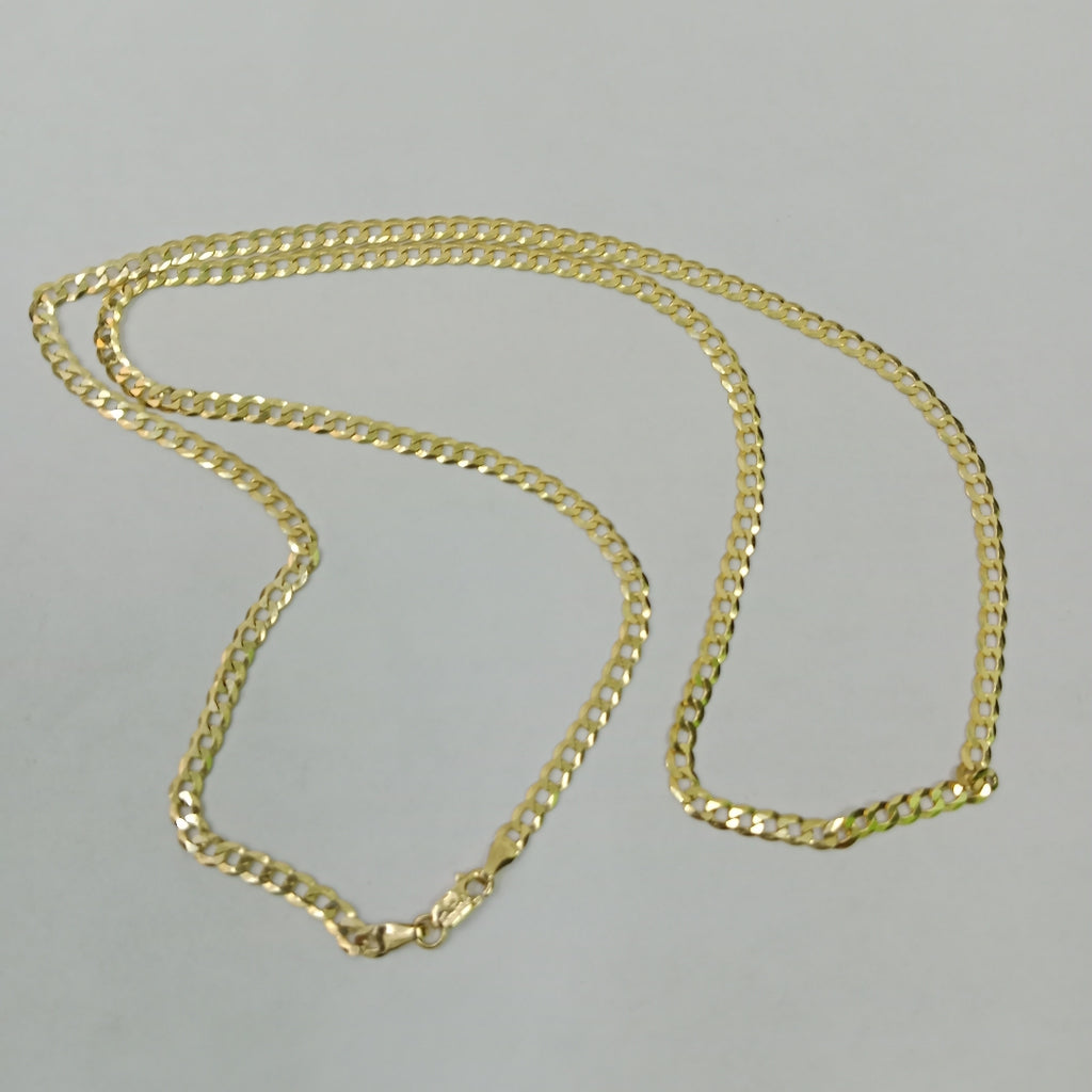 CADENAS BARBADA AMARILLA ORO 14K 7.4 (NUEVO)
