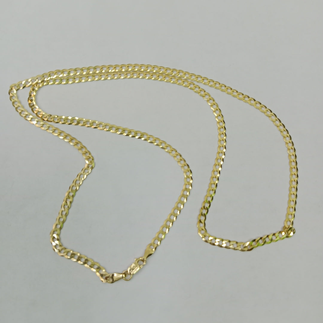 CADENAS BARBADA AMARILLA ORO 14K 7.4 (NUEVO)