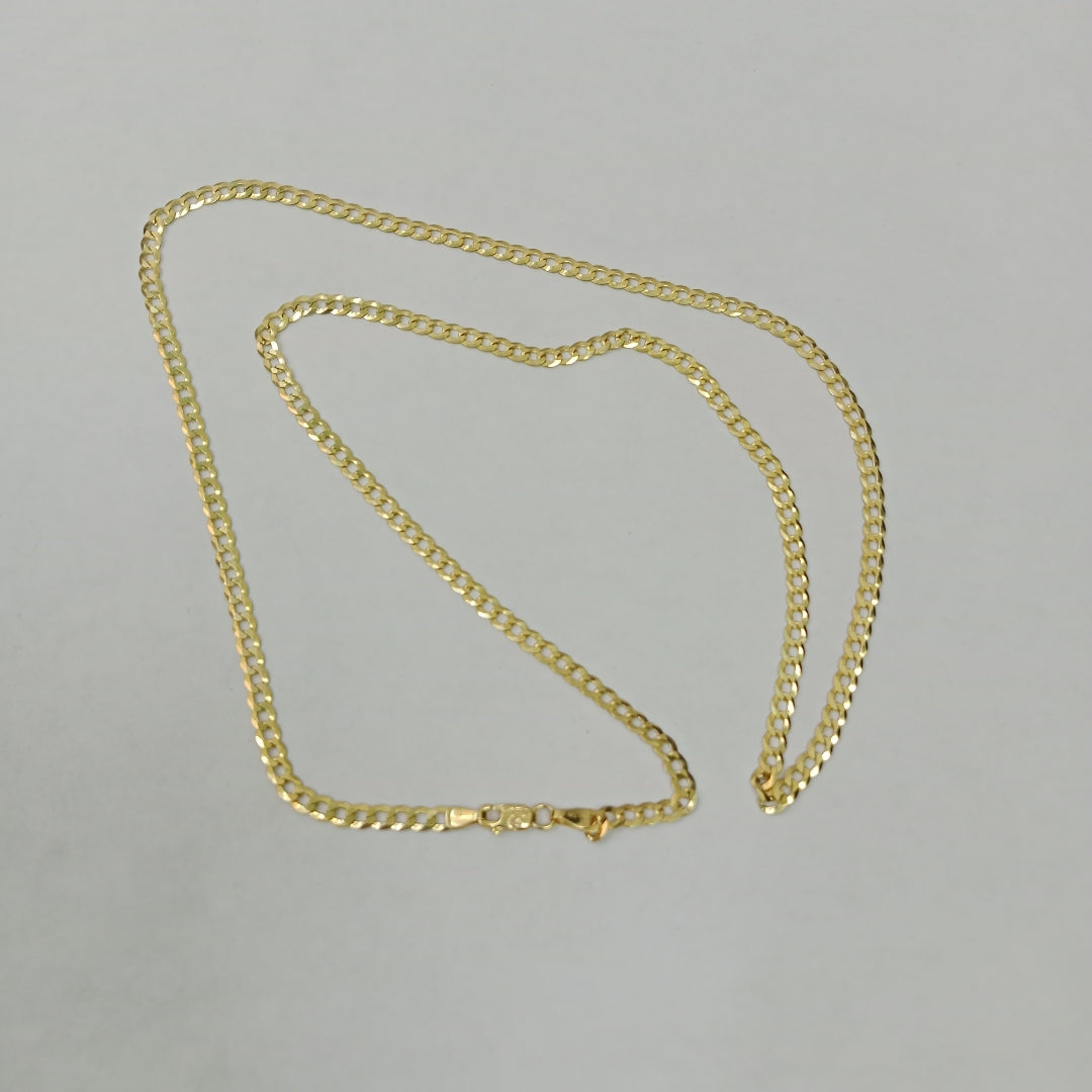 CADENAS BARBADA AMARILLA ORO 14K 7.4 (NUEVO)