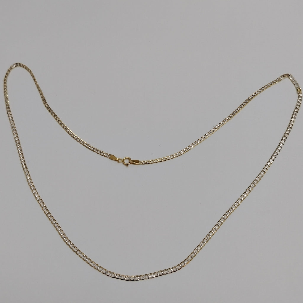 CADENAS BARBADA DIAMANTADA ORO 14K 4.7 (NUEVO)