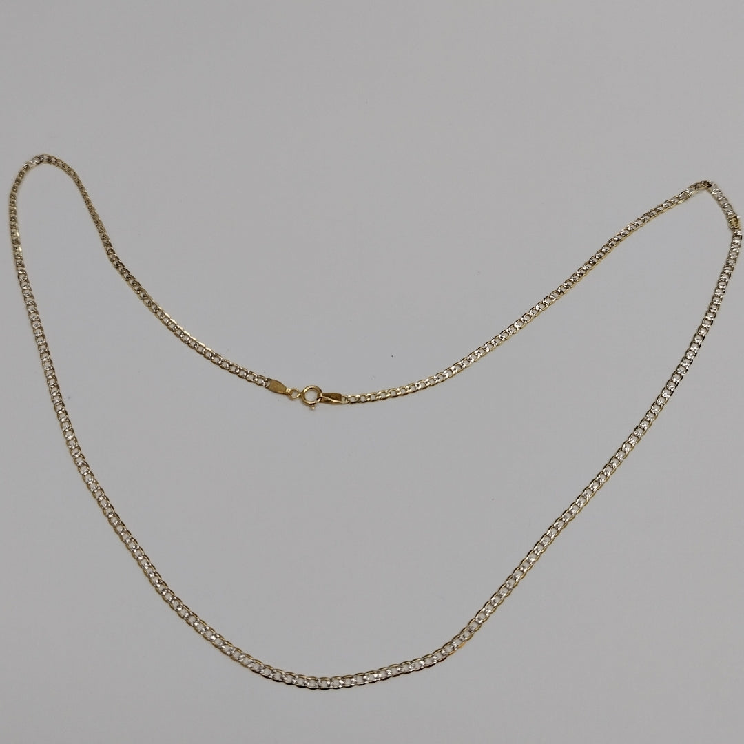 CADENAS BARBADA DIAMANTADA ORO 14K 4.7 (NUEVO)