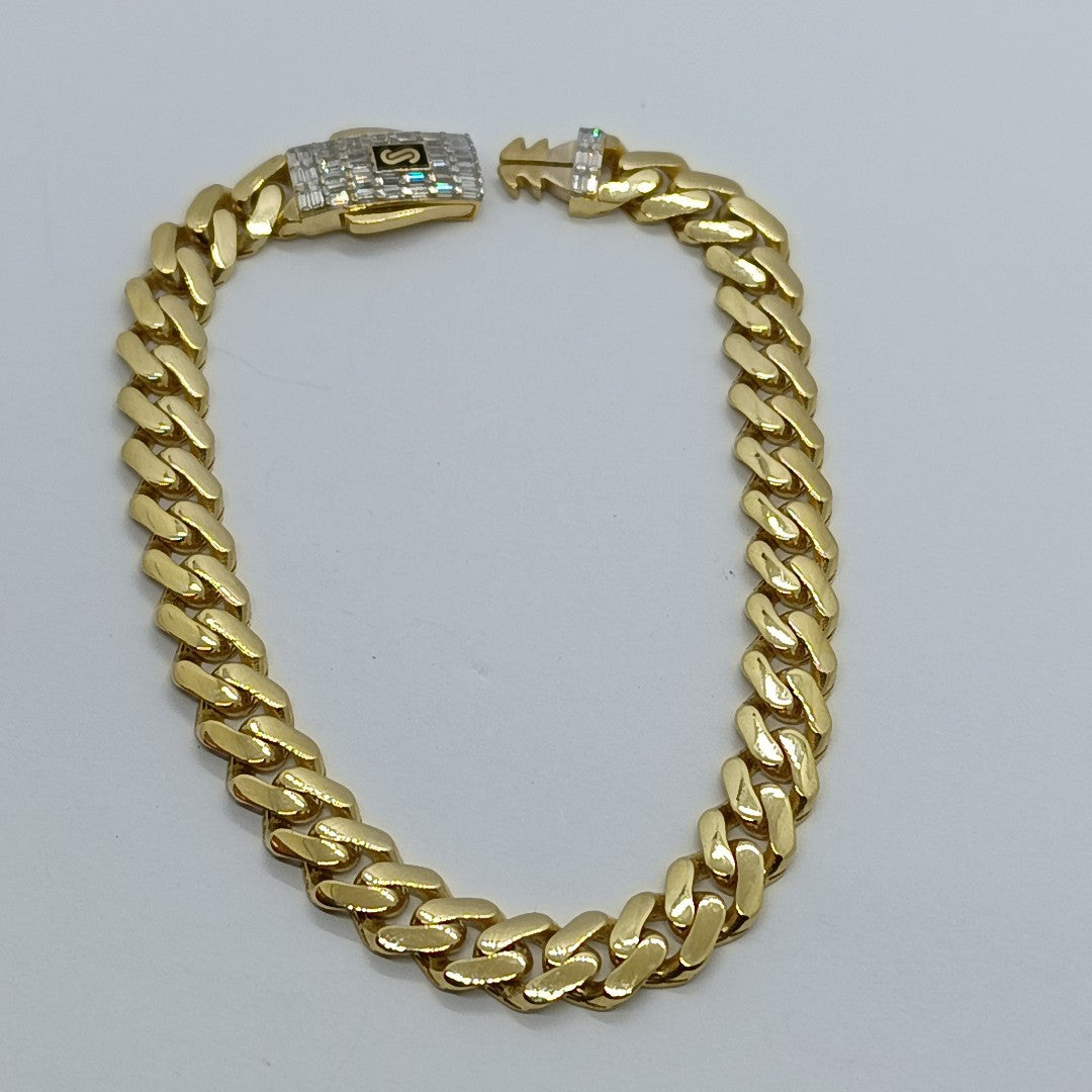 PULSERA CABALLERO MONACO ORO 14K 11.2 (NUEVO)