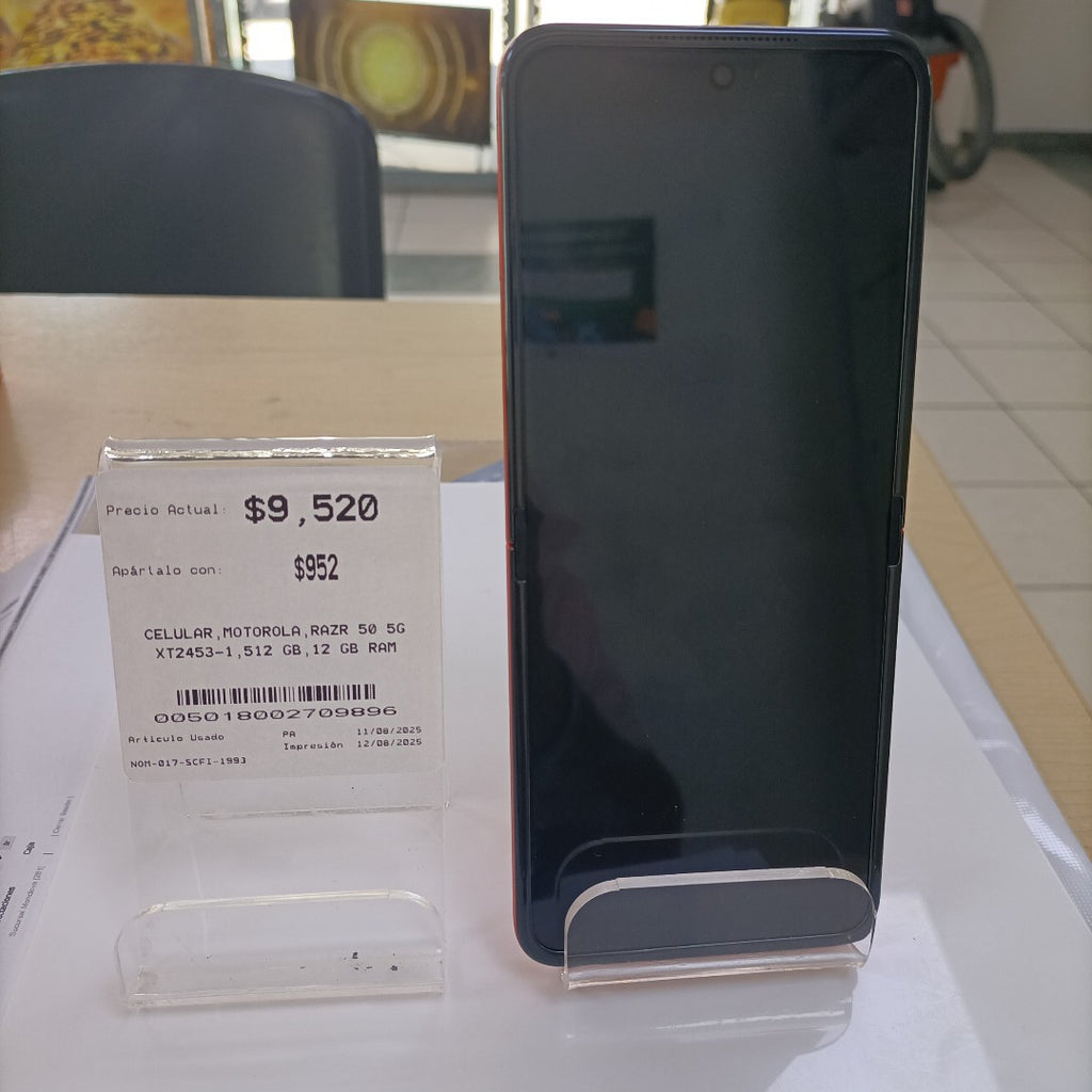 CELULAR MOTOROLA RAZR 50 5G XT2453-1 512 GB 12 GB RAM (SEMINUEVO)