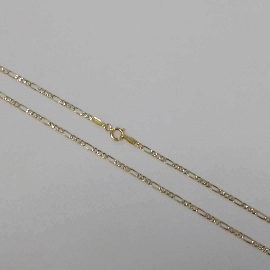 CADENAS CARTIER 3*1 DIAMANTADA ORO 14K 3.3 (NUEVO)