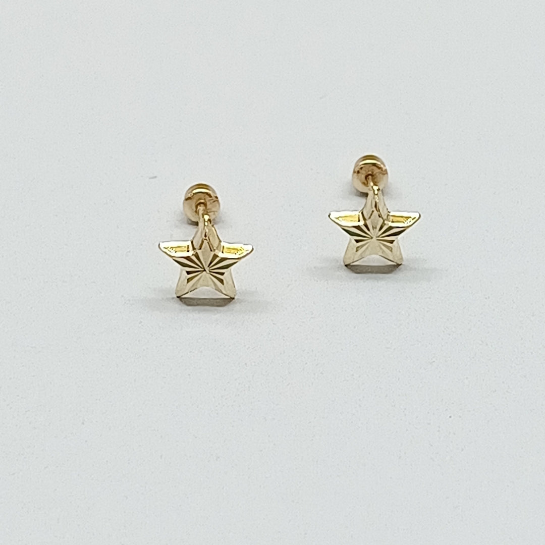 BROQUELES ORO 14K 1 (NUEVO)