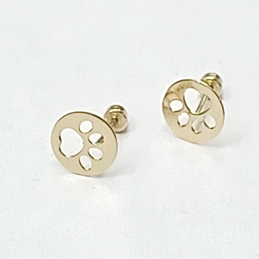 BROQUELES ORO 14K 1 (NUEVO)