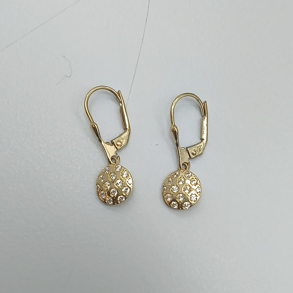 BROQUELES ORO 14K 2.3 (NUEVO)